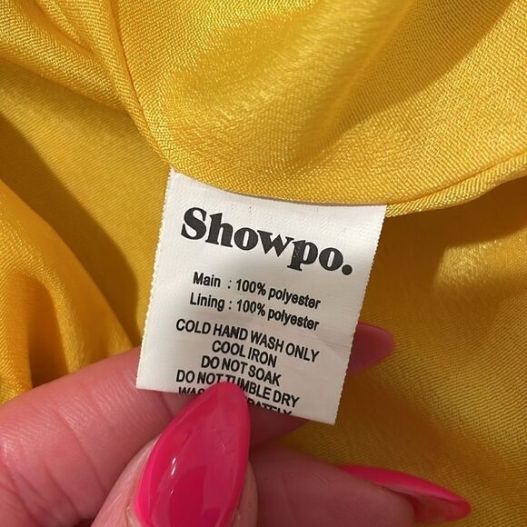 SHOWPO. CUPIDS ARROW PLAYSUIT IN MUSTARD | size 6 - Picture 11 of 11